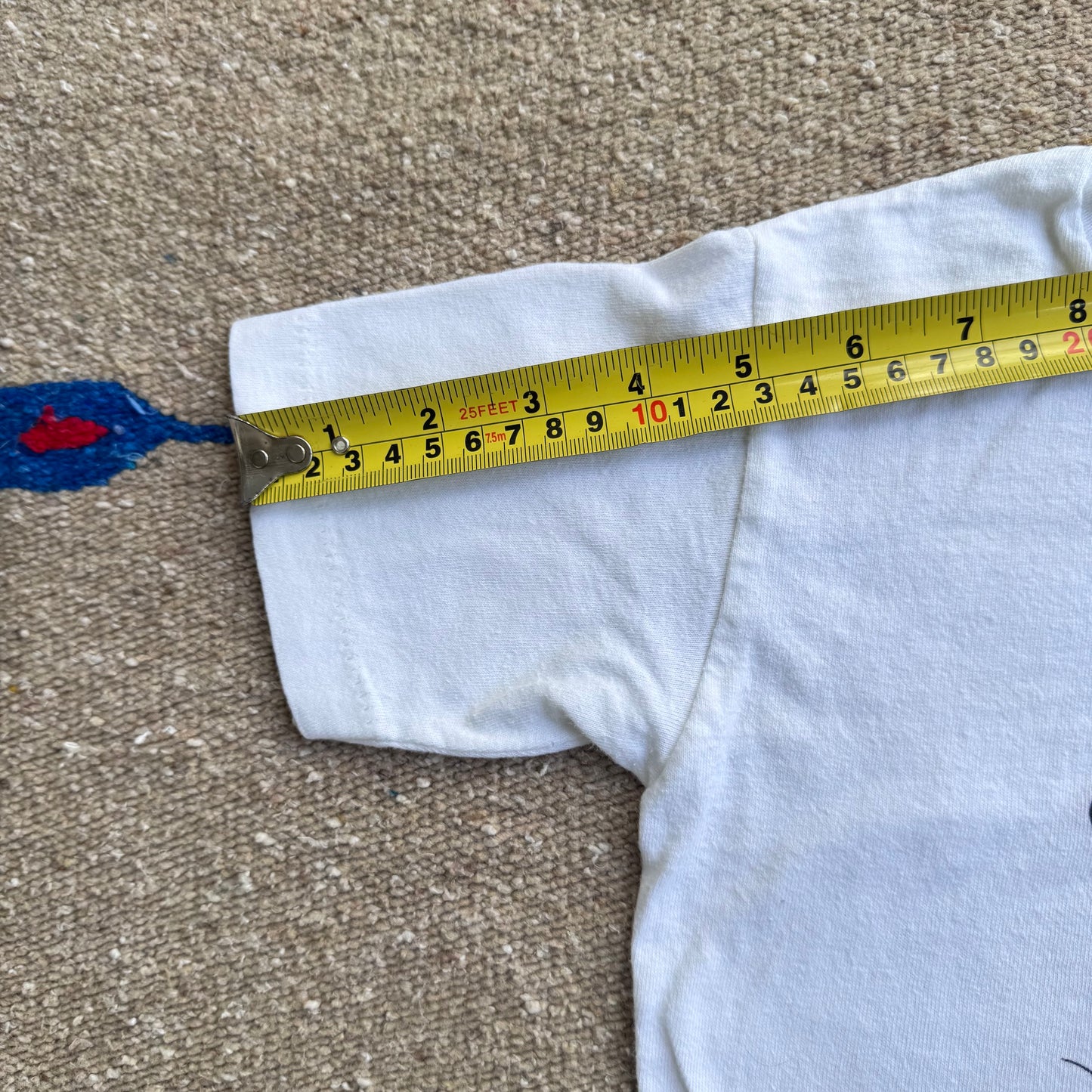 90s Kids Disney’s Minnie Mouse Print Single Stitch White 100% T-Shirt M 2Y 3Y 4Y Baby Tee Teen