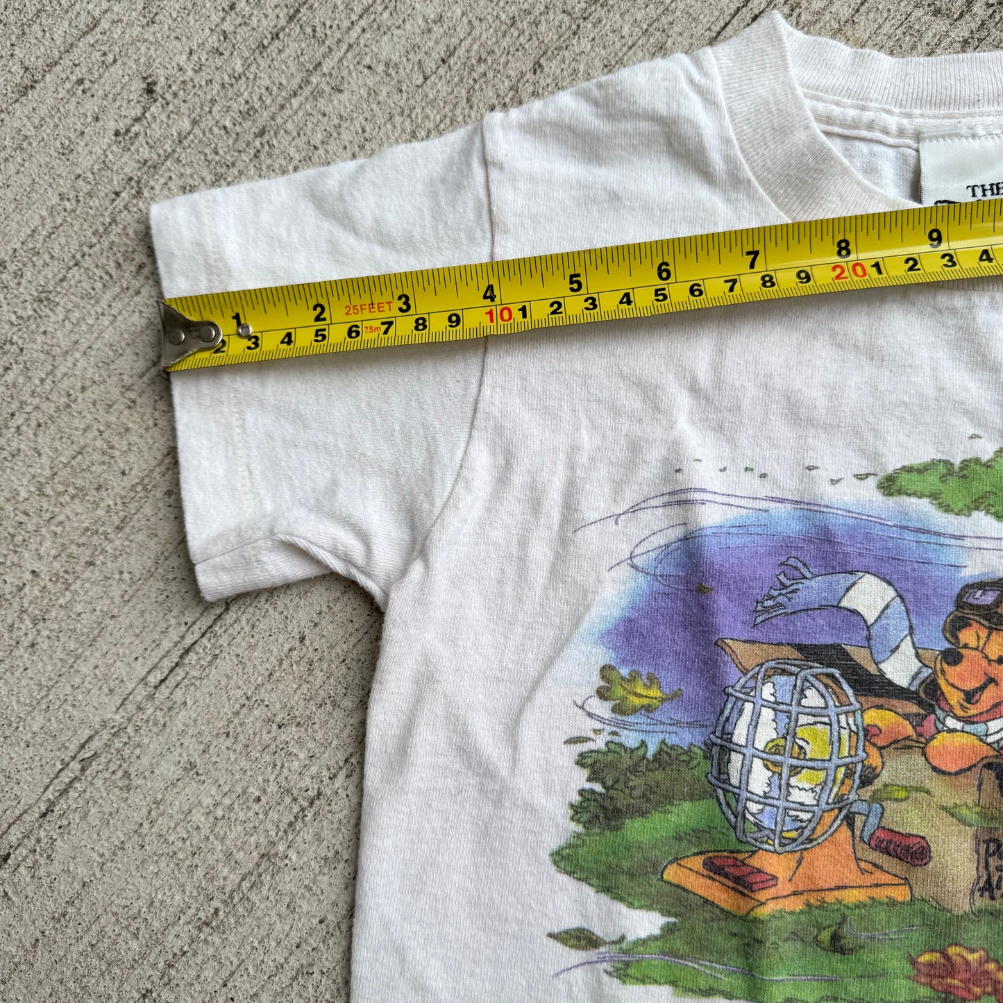 90s Kids Toddler Baby Tee Vintage Disney’s Pooh Airlines Short Sleeve 100% Cotton T-Shirt Single Stitch Small 6Y 7Y 8Y Made in USA