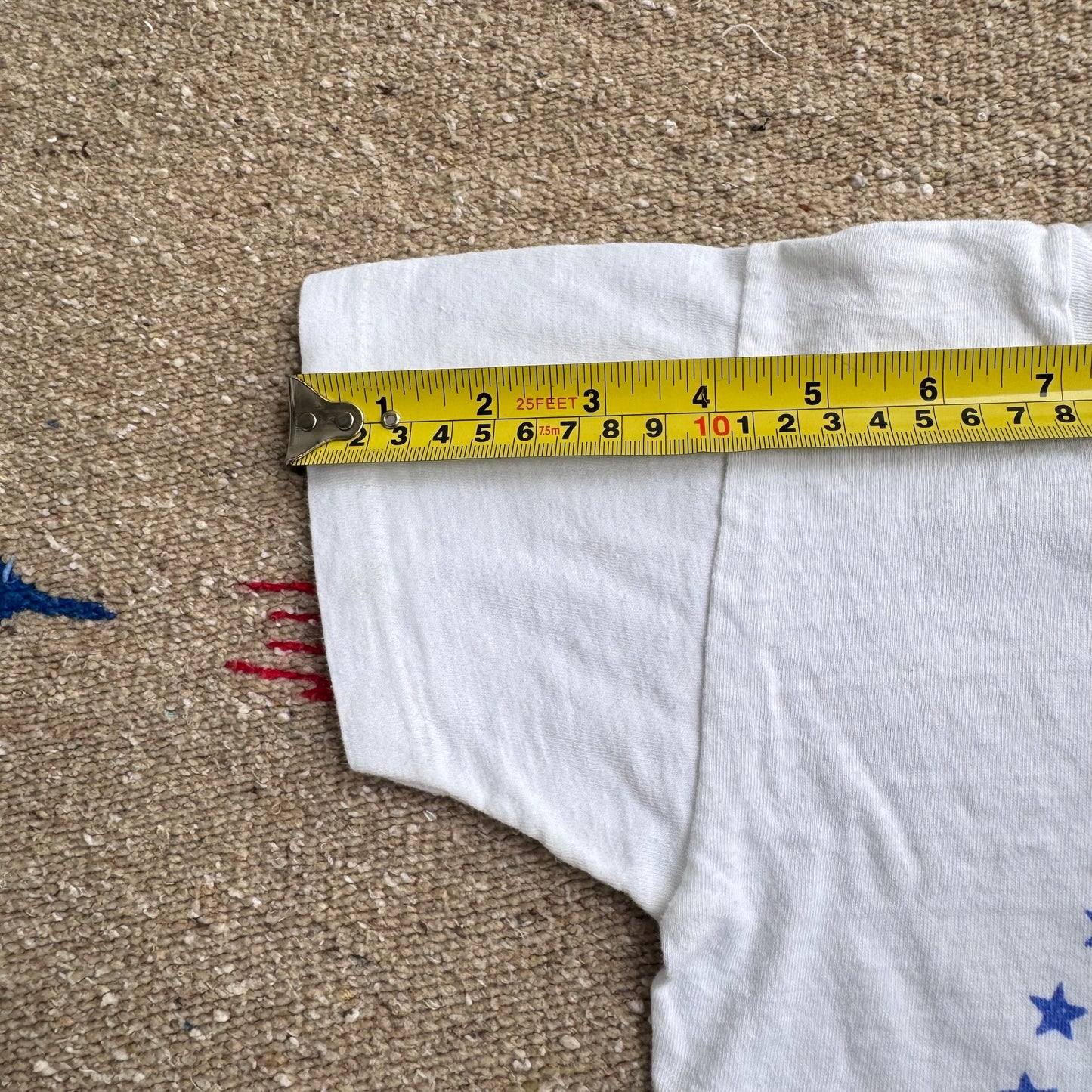 80s 90s Kids Toddler Vintage Walt Disney Mickey Goofy Donald America On Parade Single Stitch White Short Sleeve T-Shirt 3Y 4Y 5Y