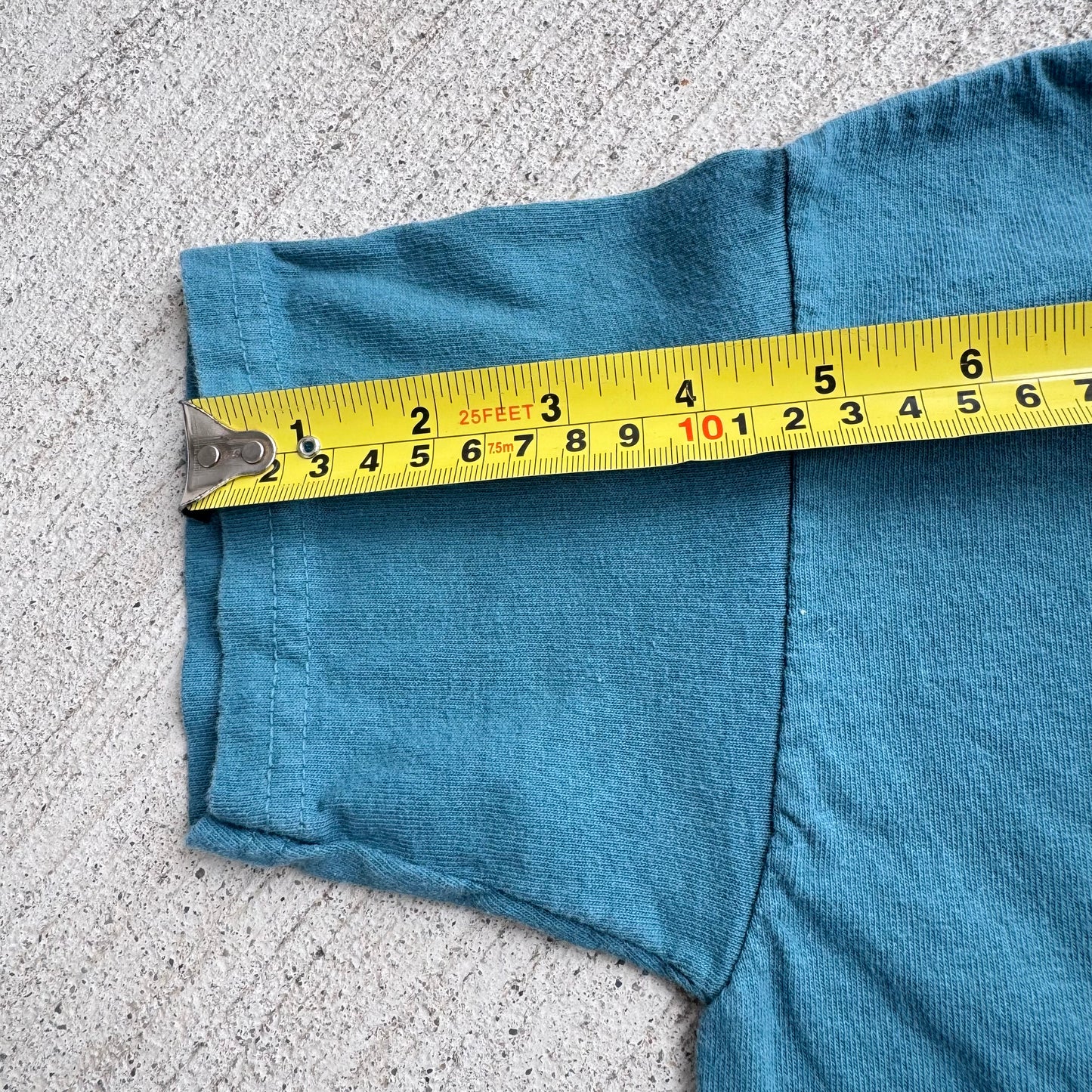 Early 2000s Kids Vintage Lizards Print Teal 100% Cotton T-Shirt XS 6-8Y Baby Tee