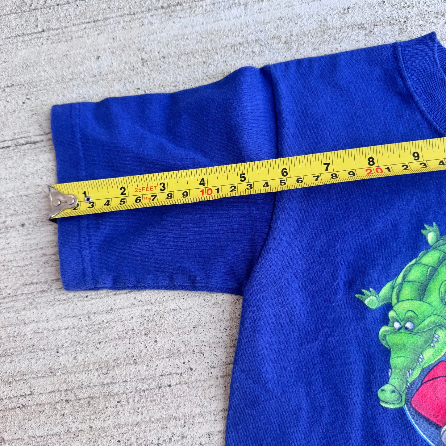 Early 2000s Kids Toddler Vintage Disney’s Captain Hook Adventures Blue 100% Cotton Short Sleeve T-Shirt Made In USA XS 3Y 4Y 5Y