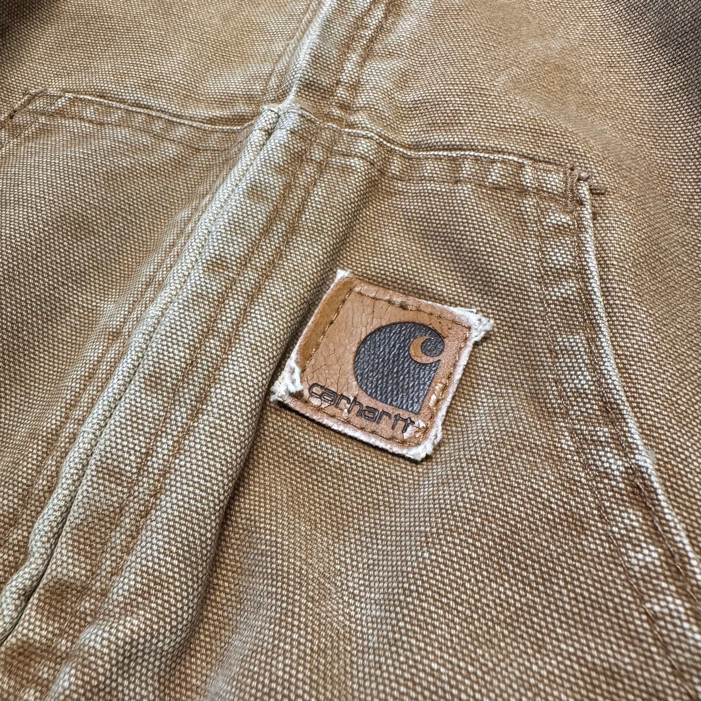 2005 Kids Active Brown Carhartt Lined Thick Warm Hooded Jacket M 8Y