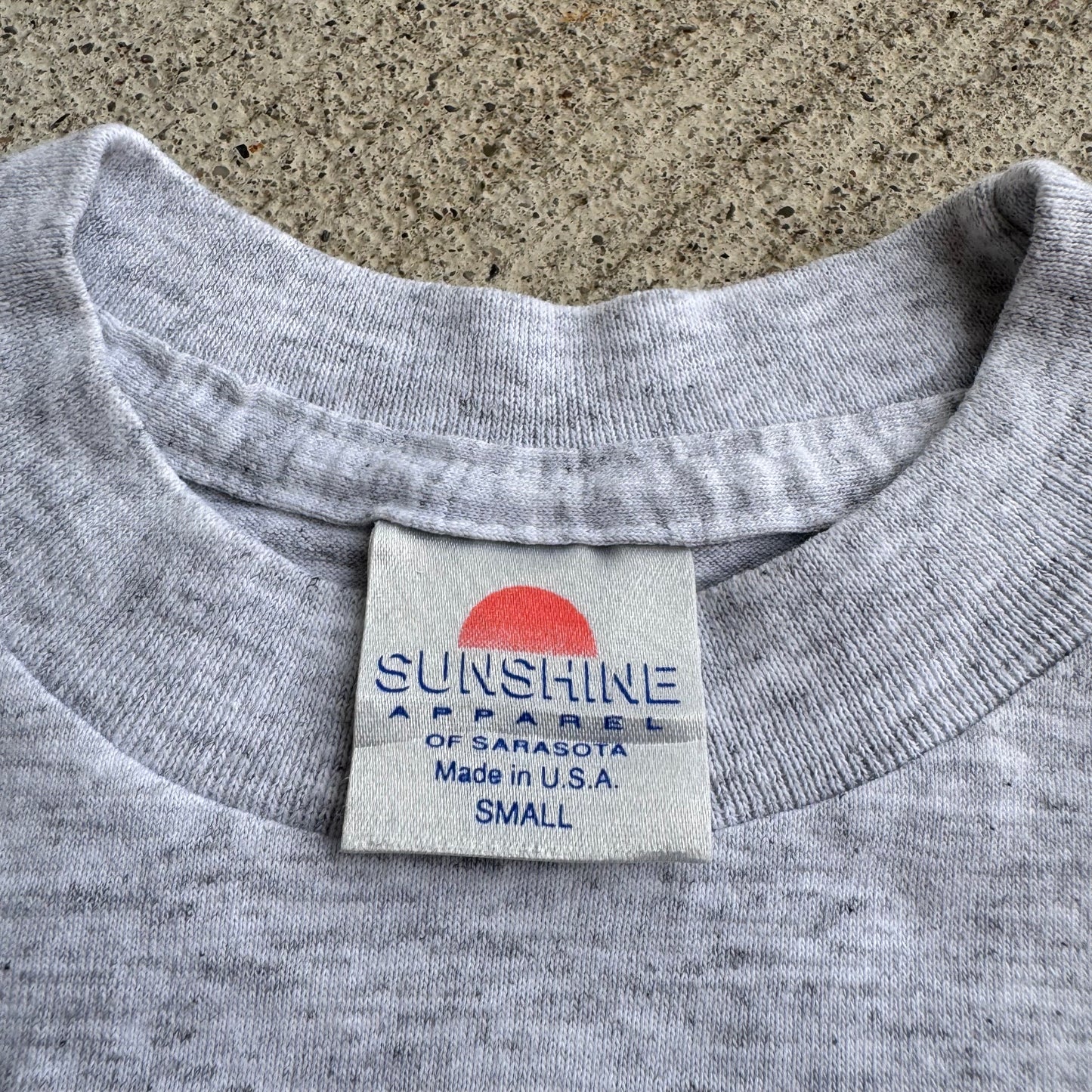 Kids Vintage Big Al Gator Beach N’ Surf Team Gray 50/50 T-Shirt Small 4/5Y Made in USA