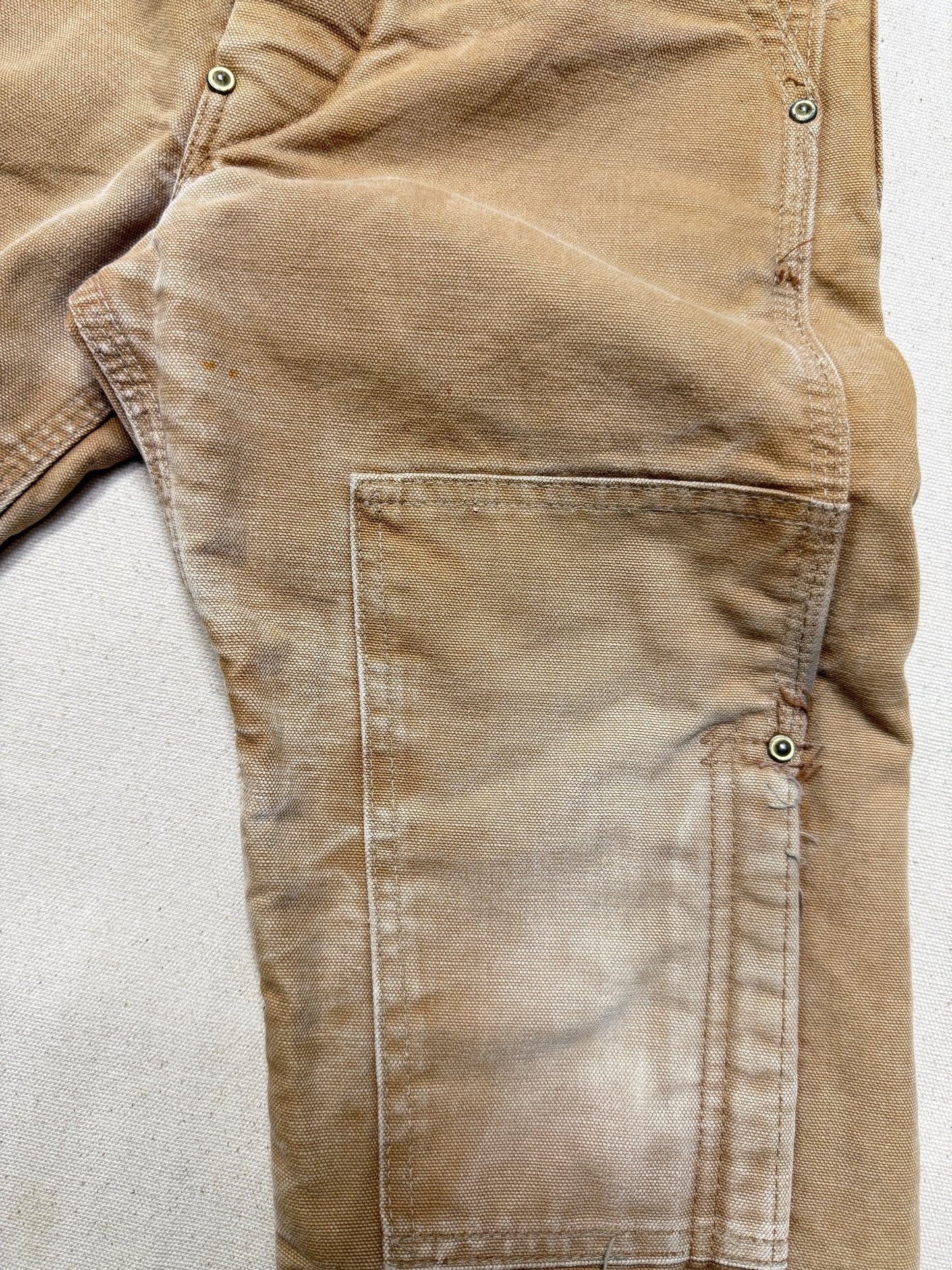 90s 2000 Kids Toddler Vintage Carhartt Duck Canvas Bib Lined Overall / 5y 6y