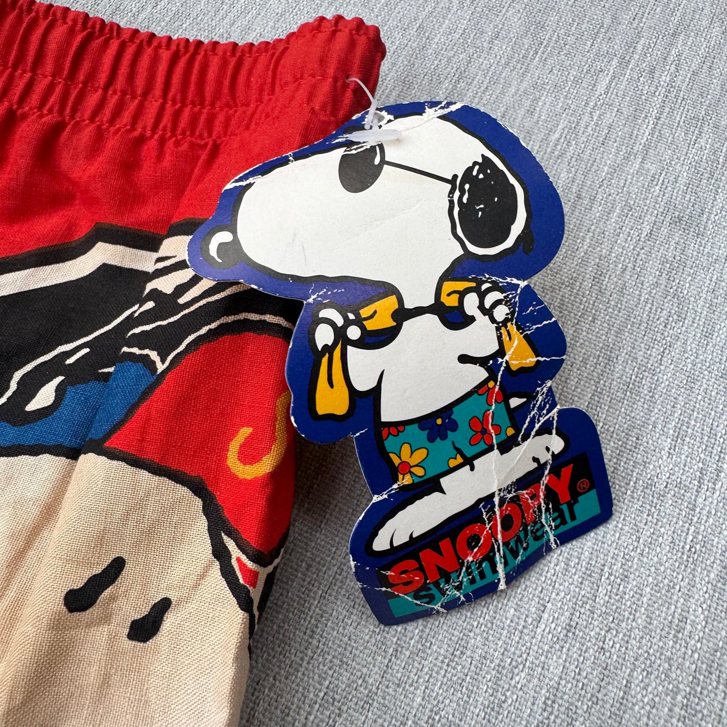 NWT Kids Vintage Snoopy Sport Swim Lined Multicolour Short With Pockets 5T