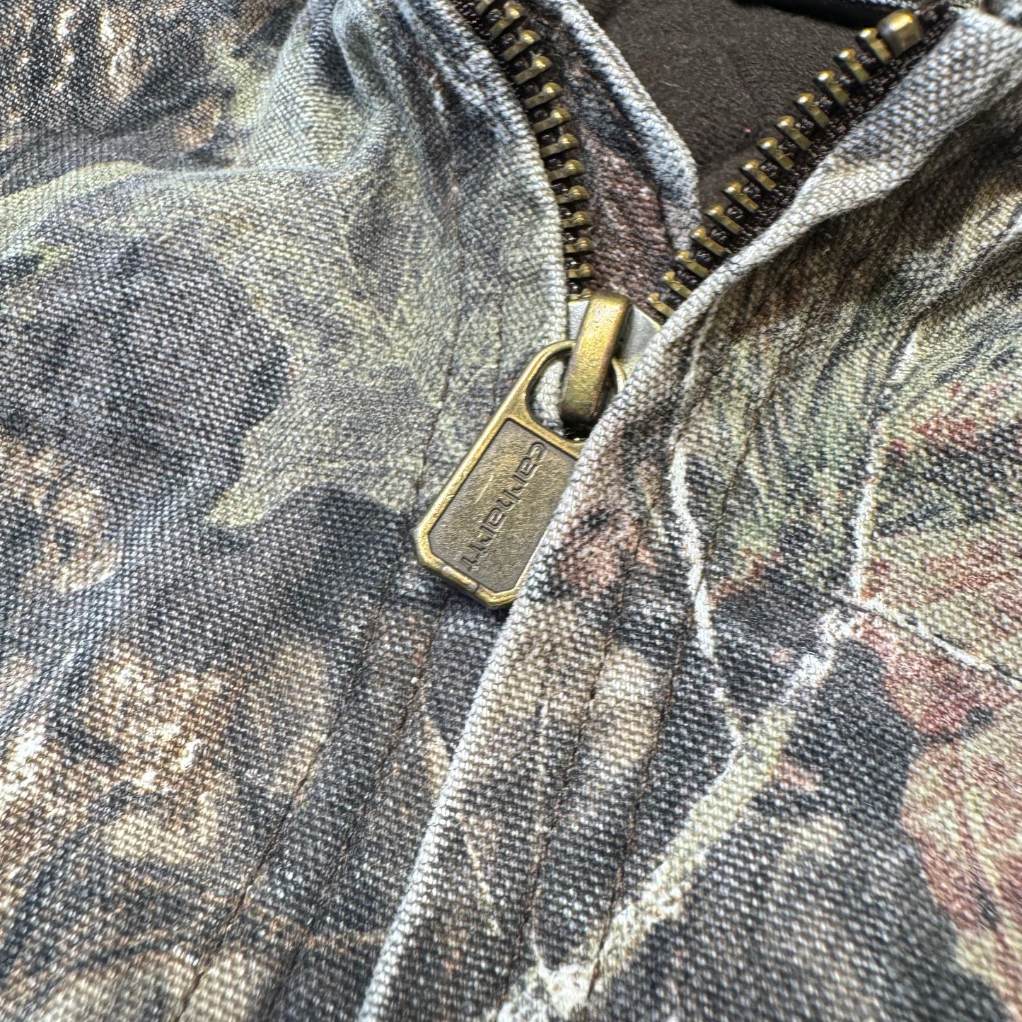 2000s Kids Youth Vintage Carhartt Camo Mossy Oak Hooded Active Lined Heavy Jacket M / 10Y 11Y 12Y