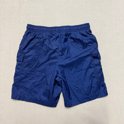90s 2000’ Kids Vintage Nike Navy Cargo Style Loose Fit Shell Shorts / 6y 7y 8y