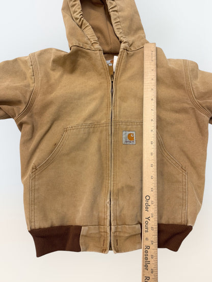 Kids Vintage Light Brown Carhartt Active Mesh Lined Jacket M 9Y 10Y 11Y AS IS