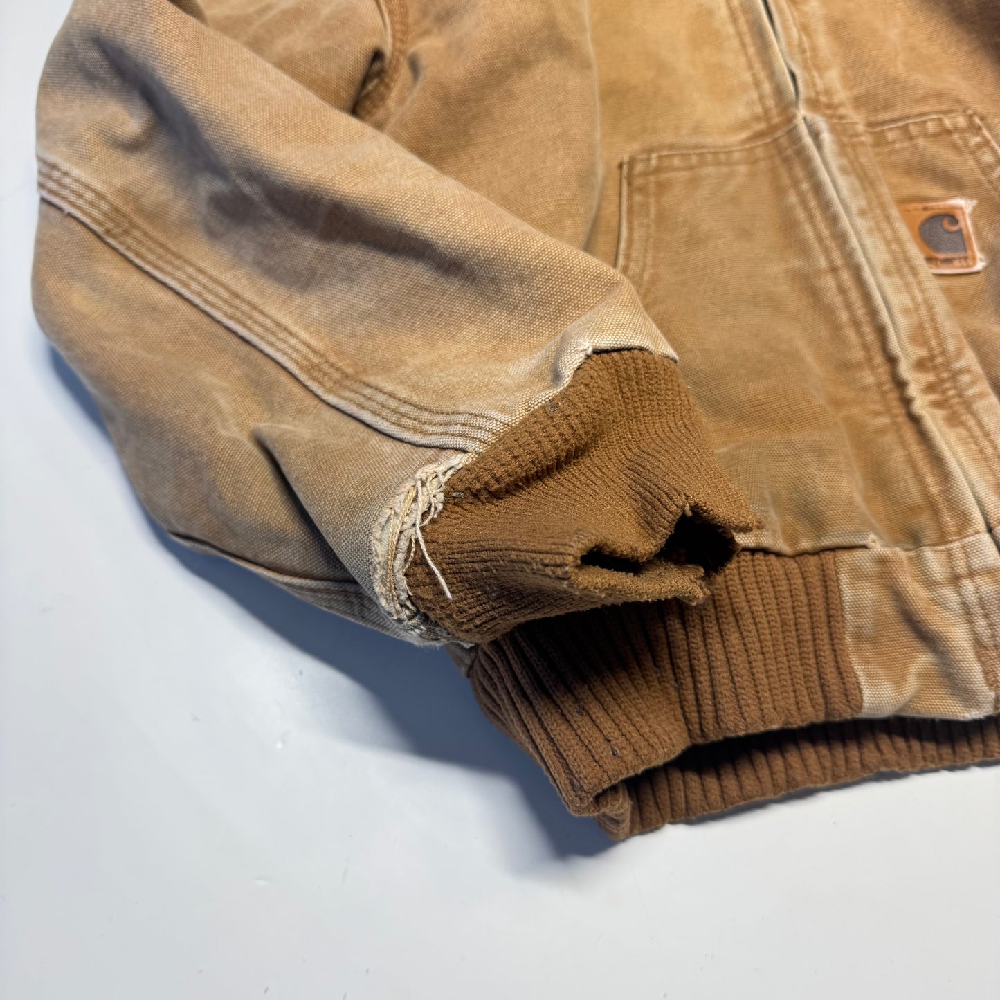 2005 Kids Active Brown Carhartt Lined Thick Warm Hooded Jacket M 8Y