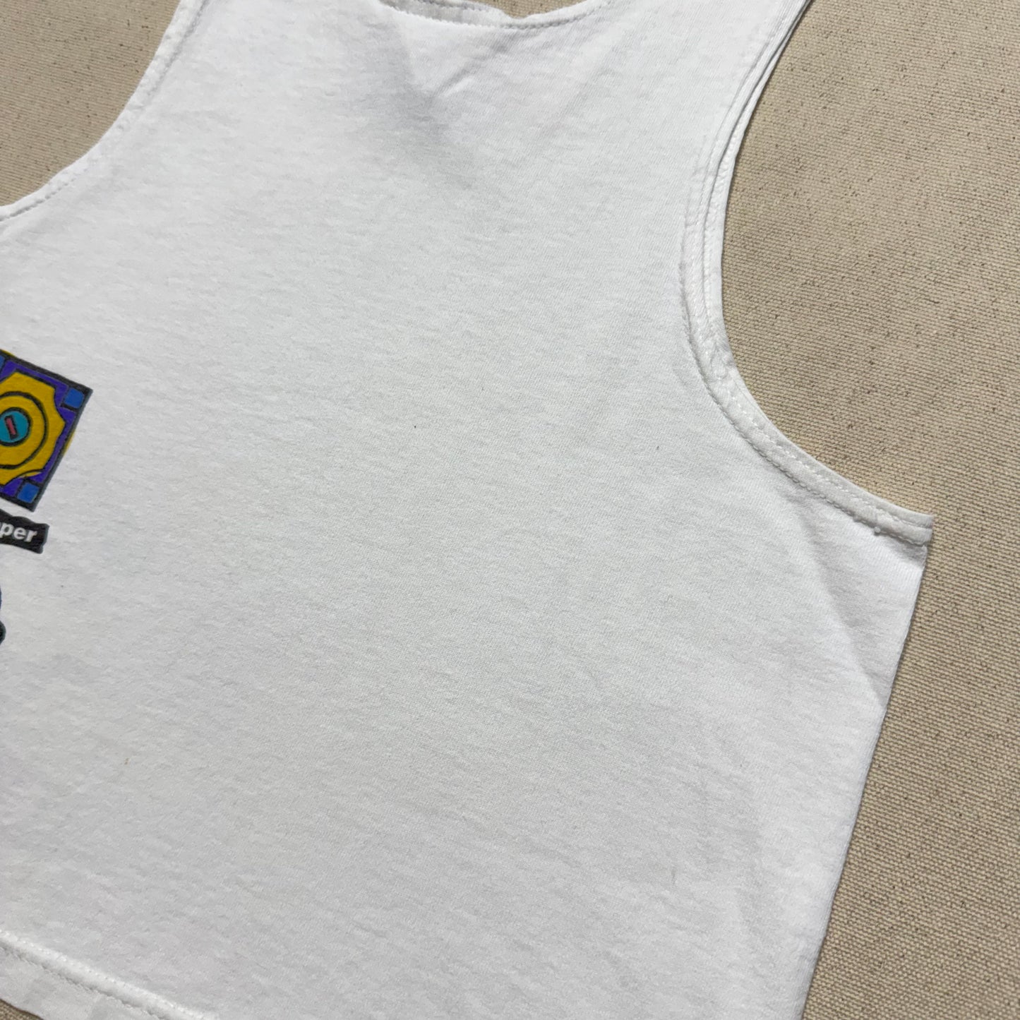 90s 2000' Kids Toddler Vintage Nike Baseball Great Graphic White Tank Top / 5y 6y 7y / Made in USA