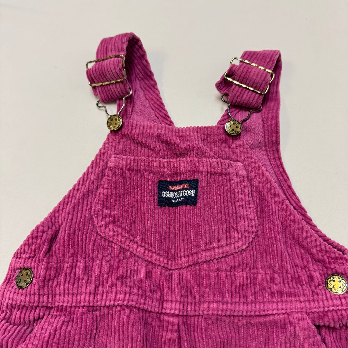 2000s Kids Toddler Infant Baby B’Gosh Oshkosh Purple Mauve Cordury Overall/18m/ Made in Canada