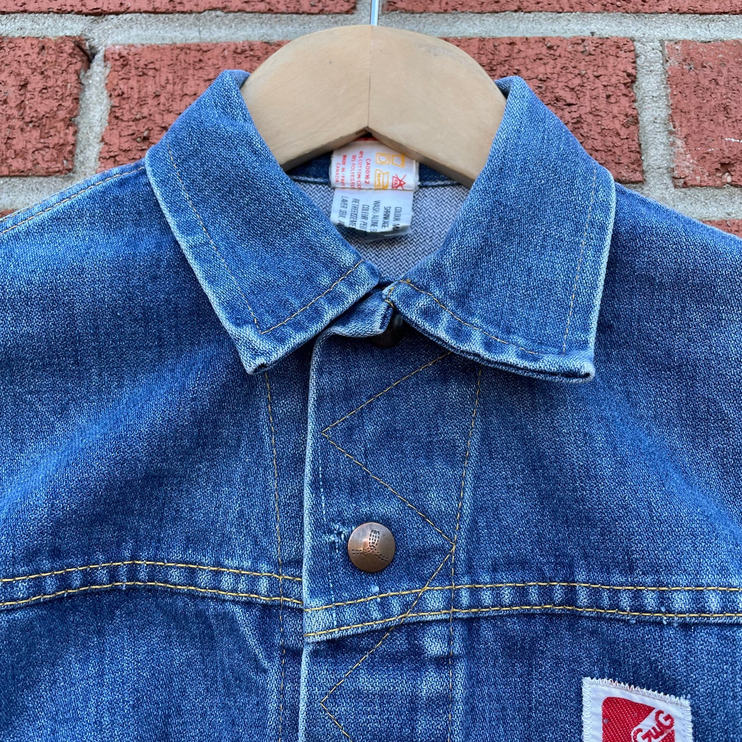 80s Vintage Kids GWG Denim Jacket Size 10