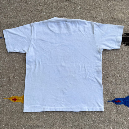 90s Kids Disney’s Minnie Mouse Print Single Stitch White 100% T-Shirt M 2Y 3Y 4Y Baby Tee Teen