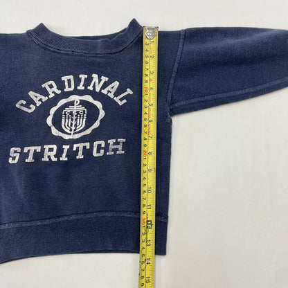 60s Kids Toddler Baby Vintage Champion Runners Tag Cardinal Stritch University Sweatshirt / 2-4y