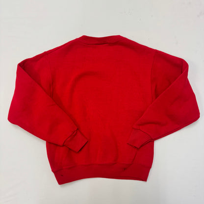 90s Kids Vintage Lee Sport Chicago Bulls Love Red Long Sleeve Sweatshirt M 10Y 11Y 12Y Made in USA