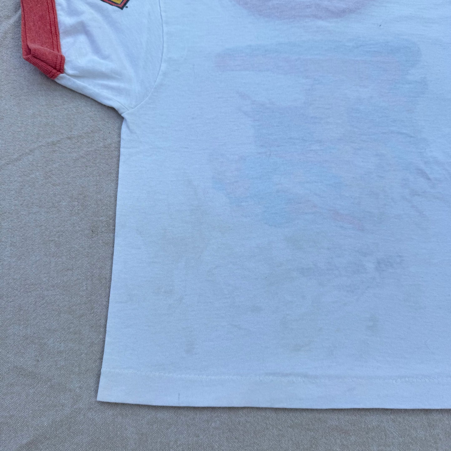 80s Kids Toddler Vintage Ringer Superman Special 50Th Birthday Design Short Sleeve White T-Shirt  3Y 4Y 5Y