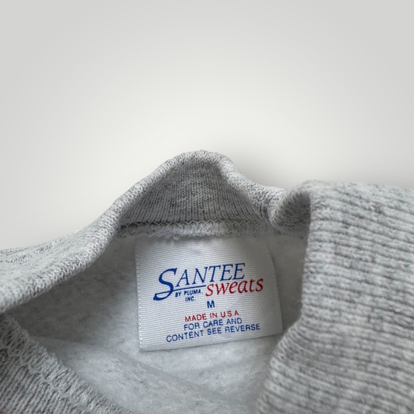 90s Kids Vintage Gray Santee Pullover Sweatshirt ' Get Me To The Track ' Jockey Print Made In USA 3/4Y