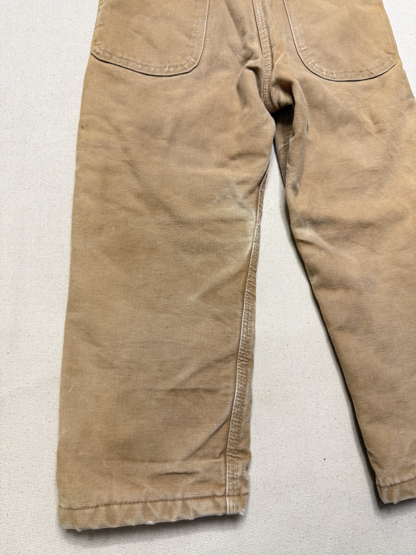 90s 2000 Kids Toddler Vintage Carhartt Duck Canvas Bib Lined Overall / 5y 6y