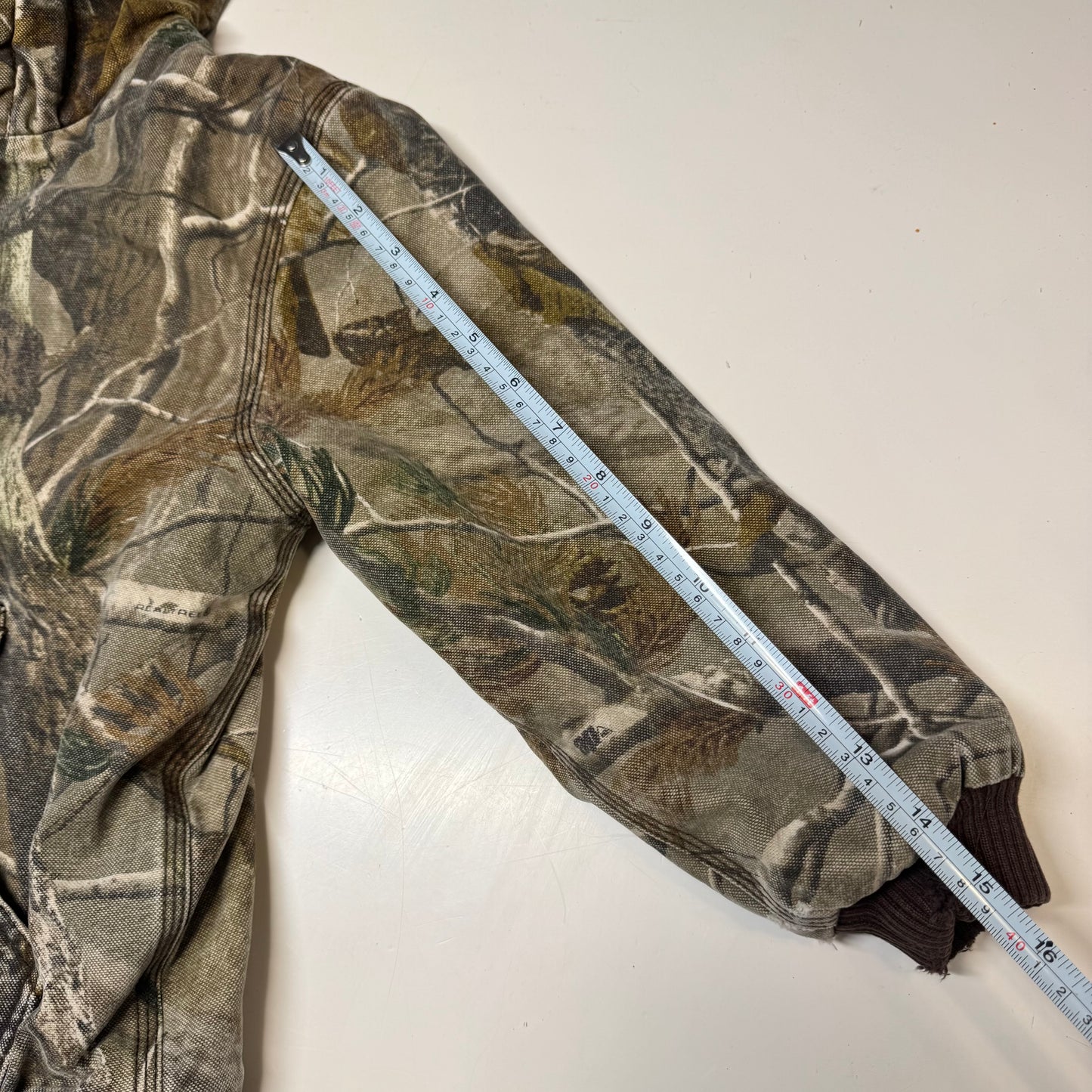 2000s Kids Youth Vintage Carhartt Camo Real Tree Hooded Active Lined Heavy Jacket / S/ 7y 8y