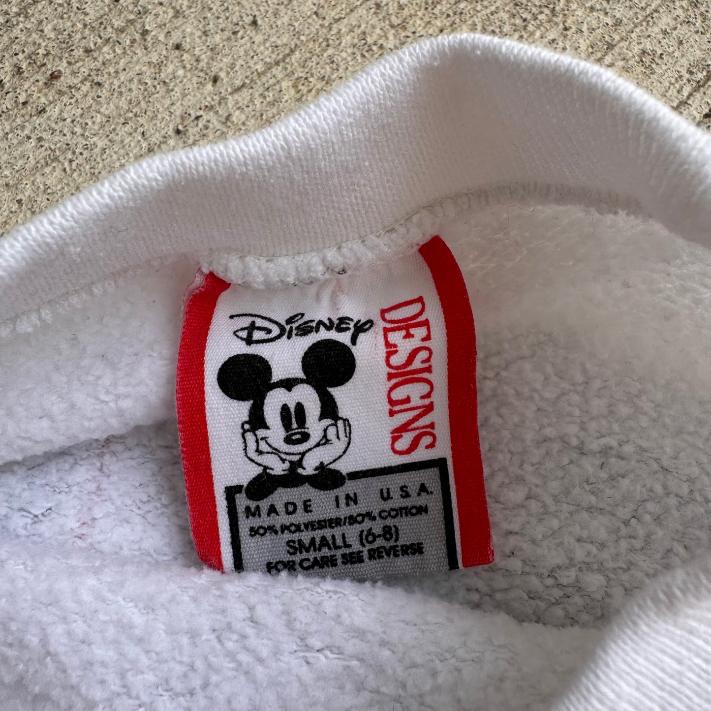 Kids Vintage Disney Minnie White Sweatshirt 4Y 5Y 6Y