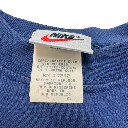 90s Kids Toddler Vintage Nike 100% Cotton Blue Short Sleeve Born 2 Play Onesie Romper 24m