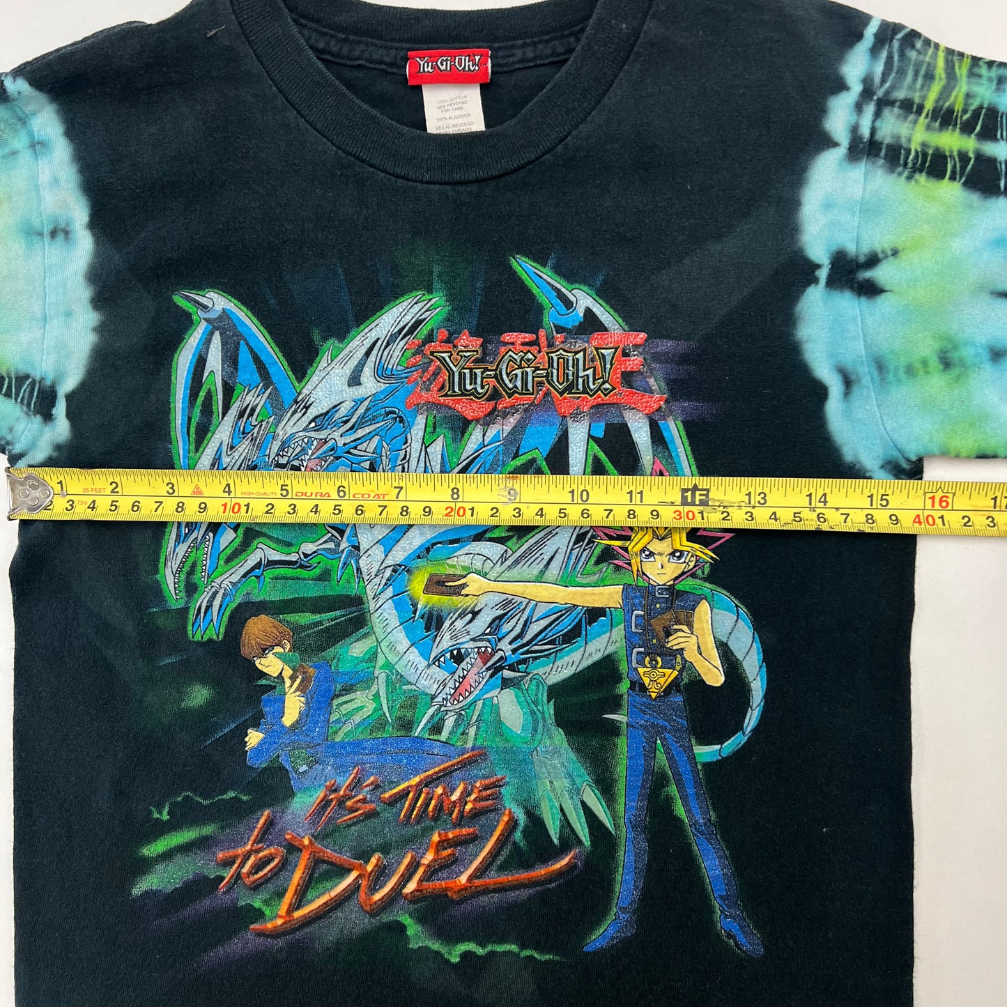 Y2K Kids Vintage Yu-Gi-Oh! Tie Dye T-shirt M(8)