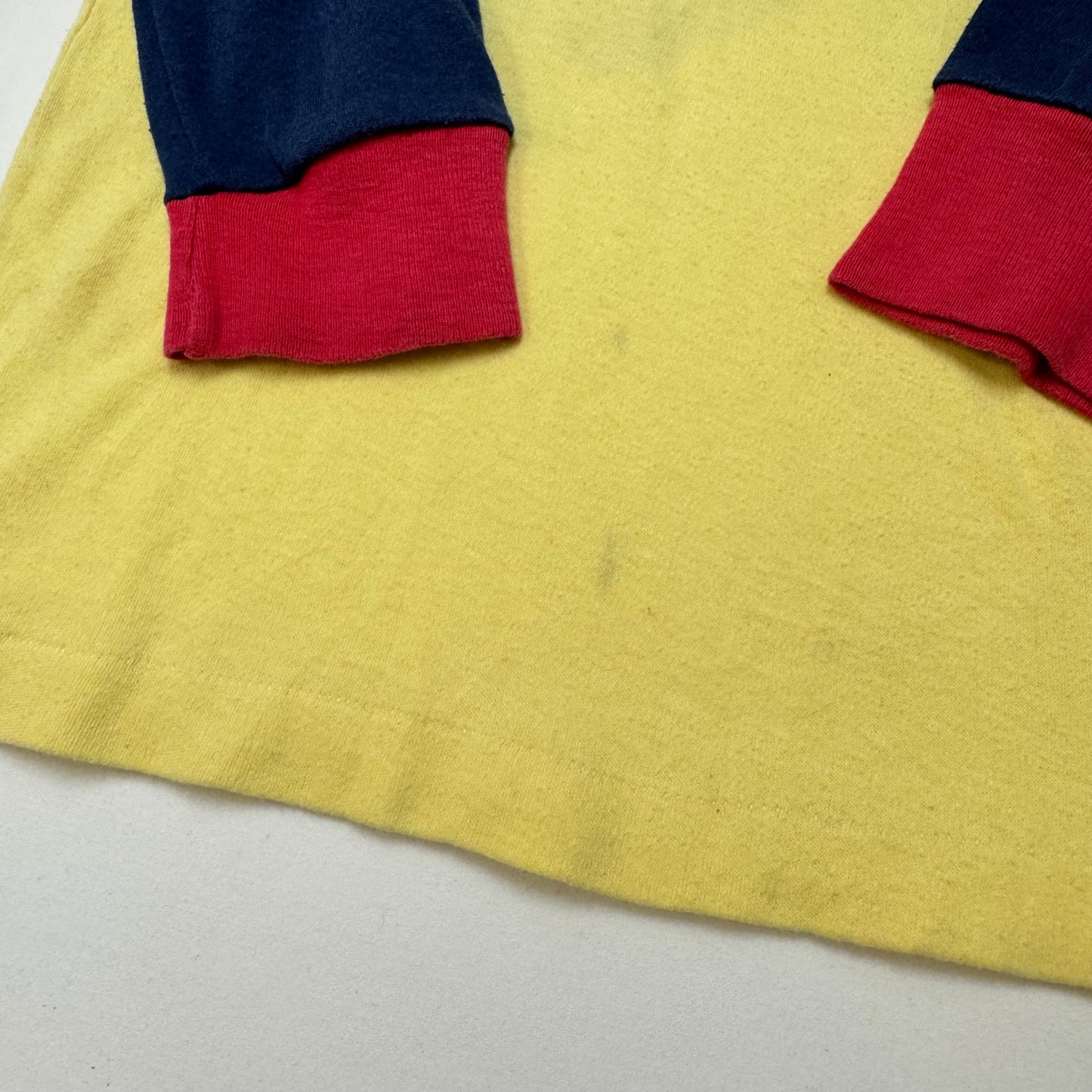 70s Kids Vintage The Amazing Spider-Man 3 Colour Long Sleeve  Yellow Red Navy Shirt 10Y 11Y 12Y