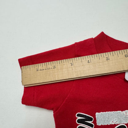 90s Kids Baby Infant Vintage NBA Chicago Bulls Red Single Stitch Short Sleeve 50/50 T-Shirt 18 m Made in USA