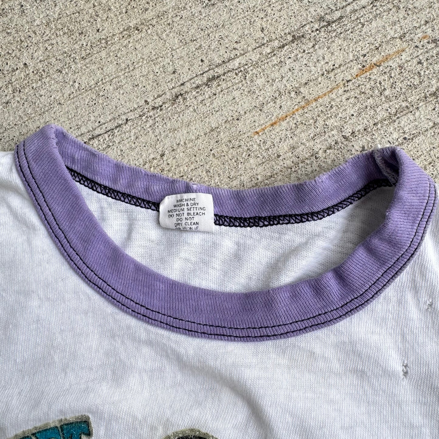 70s Kids Vintage Sparkly RIBET Frog Print Rangler T-Shirt M 7Y 8Y 9Y Baby Tee Made In USA