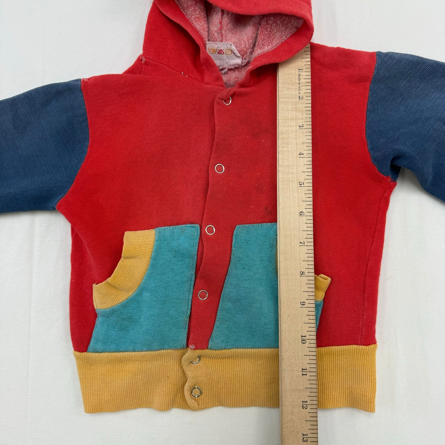 80s See Saw Vintage Kids Multicoloured Snap sweat 3T