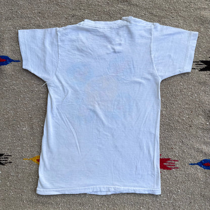 80s 90s Kids Vintage Walt Disney Mickey Single Stitch White T-Shirt 4Y 5Y 6Y
