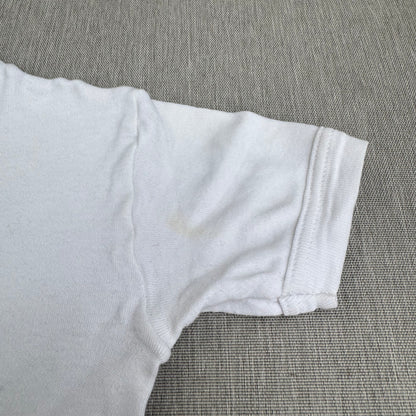 70s Kids Vintage Sweden Cute Print Design Off White Short Sleeve T-Shirt Made in Sweden 3Y 4Y 5Y