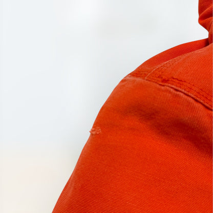 Kids Vintage Rare Color Carhartt Active Orange Safety Zip Lined Heavy Jacket S 7Y 8Y