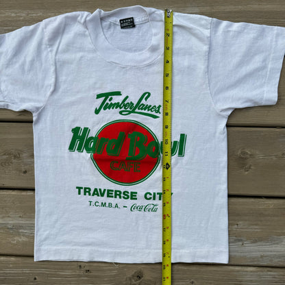 Kids TimberLanes Hard Bowl Cafe Traverse City T-Shirt 10-12Y Baby Tee