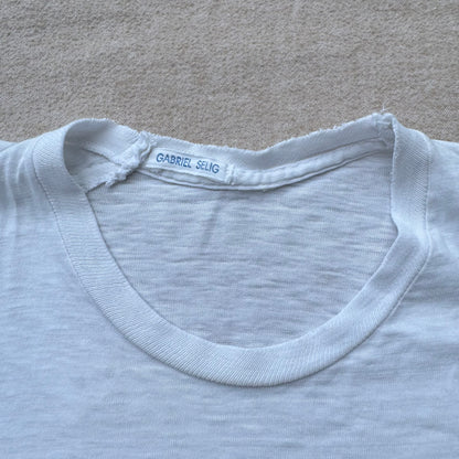 60s Kids Vintage Batman Rare Great Graphic Short Single Stitch Sleeve White T-Shirt 6Y 7Y Baby Tee