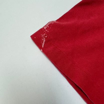 Early 90s Kids Teen Vintage Nutmeg NBA Chicago Bulls AOP Michael Jordan 23 Red Single Stitch Short Sleeve T-Shirt M 12-14Y Made in USA