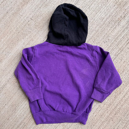 Baby Vintage Disney Mickey Mouse Purple Sweatshirt With Hood 12m 1Y 2Y