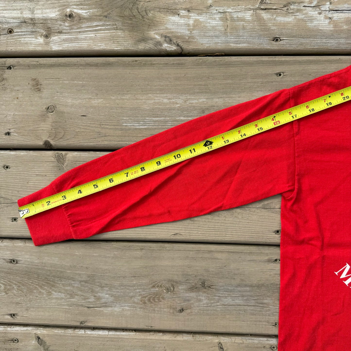 80s 90s Kids Morton Masterminds Red L/S M 10-12Y