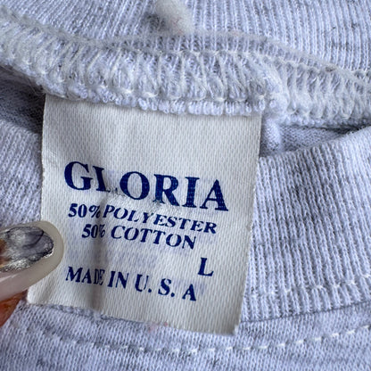 Kids Vintage Frogs Jumping Gray 50/50 T-Shirt L 6Y 7Y 8Y Baby Tee Made in USA