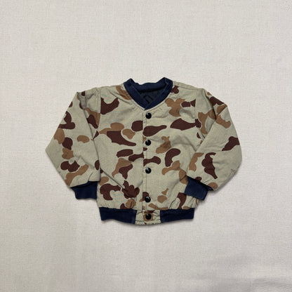80s 90s Kids Infant Toddler Vintage Hunting Camo Snap Jacket / 18m 24m 2T