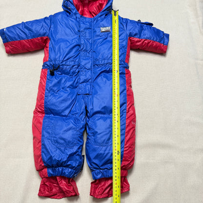 90s Kids Infant Baby Vintage Ralph Lauren Polo Sport Half Zip Up Down Snow Suits / 9m 12m 18m 24m