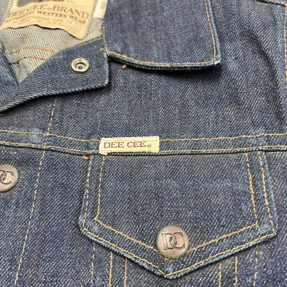 Vintage Kids Deadstock Dee Cee Denim Jacket size 10Y