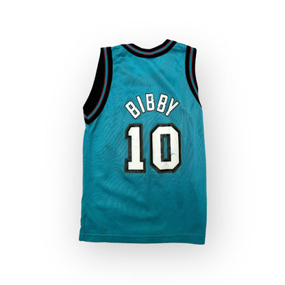 90s VTG Kids Champion Grizzlies #10 Bibby Basketball Jersey S(8)