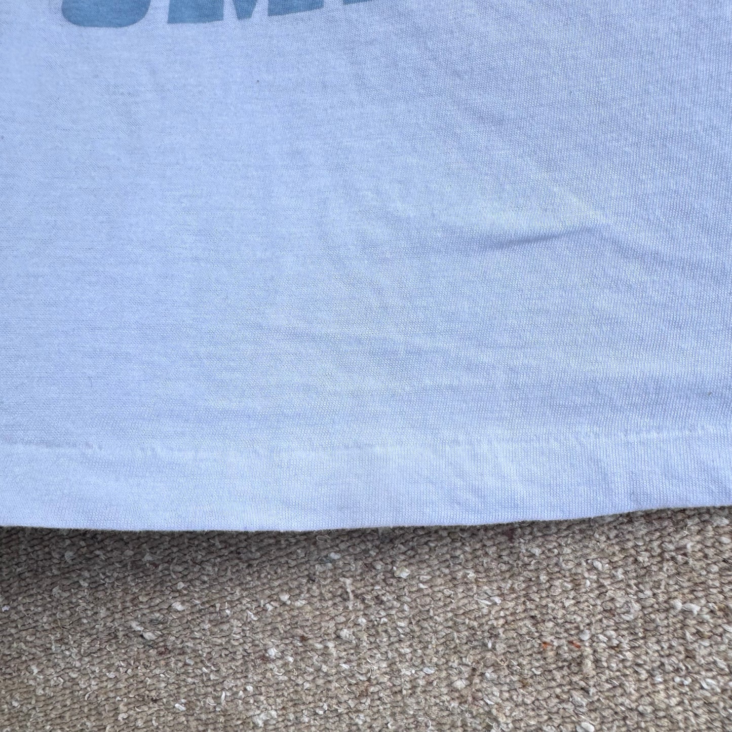 80s 90s Kids Mickey Cowboy Omak Single Stitch White T-Shirt M 10-12T Baby Tee Made In USA