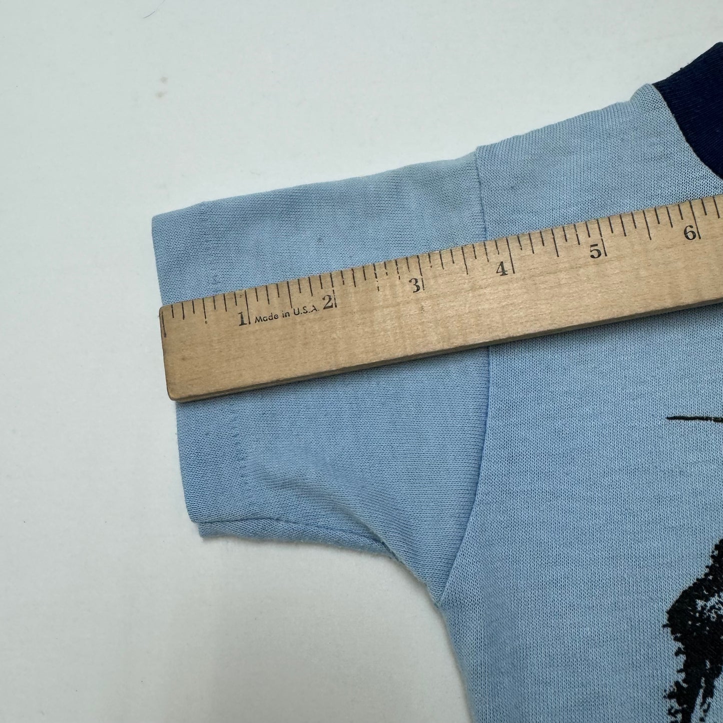 70s Kids Toddler Vintage DC Comics Superman Light Blue Short Sleeve Single Stitch Sears T-Shirt 4/5Y