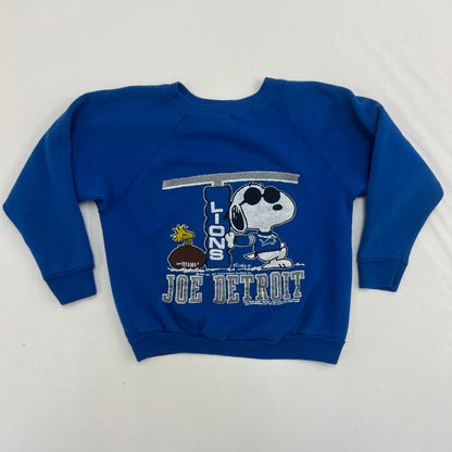 Kids Vintage Snoopy Sweat Joe Detroit Football M( 10-12Y)