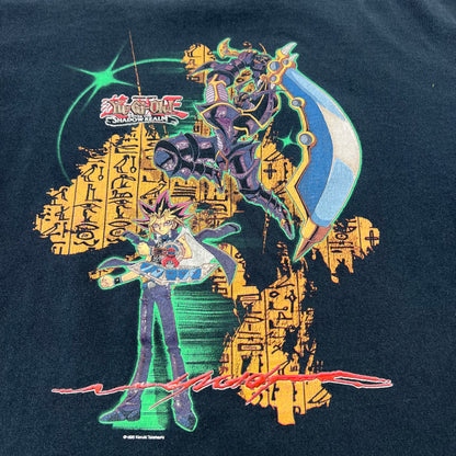 90s Kids Vintage Yu-Gi-Oh! Enter the Shadow Realm Black T-shirt L