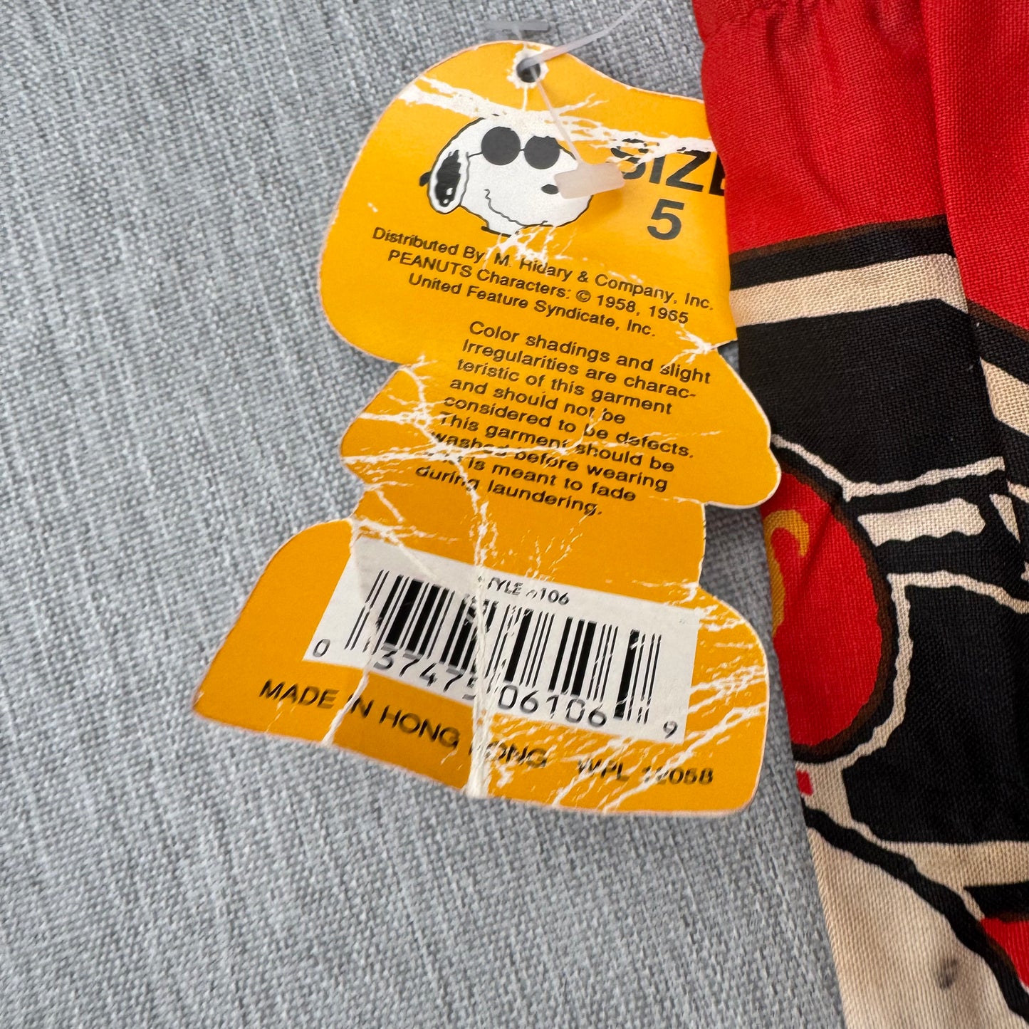 NWT Kids Vintage Snoopy Sport Swim Lined Multicolour Short With Pockets 5T