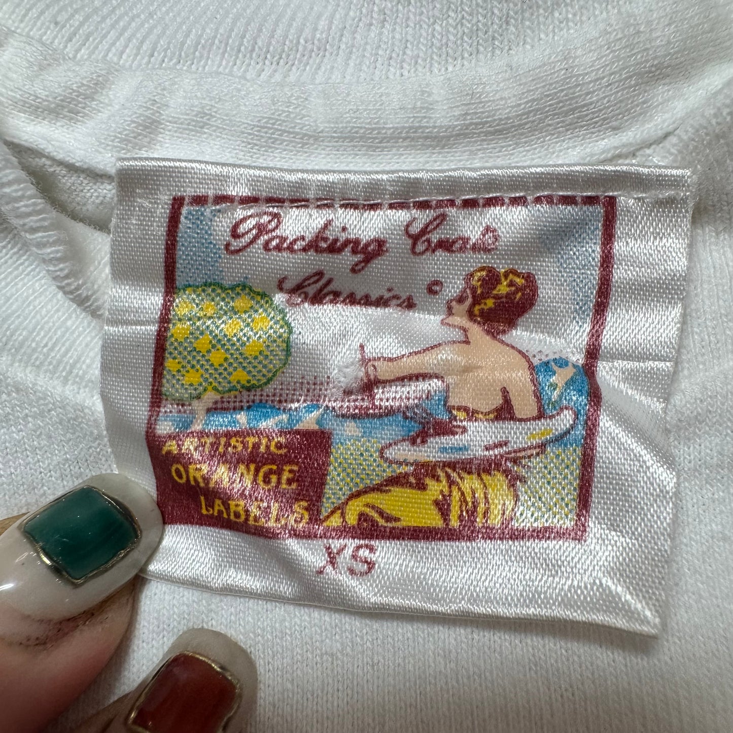 80s Kids Toddler Vintage Cowgirl Western Print White Single Stitch Short Sleeve T-Shirt 100% Cotton XS 4Y 5Y Baby Tee Made in USA