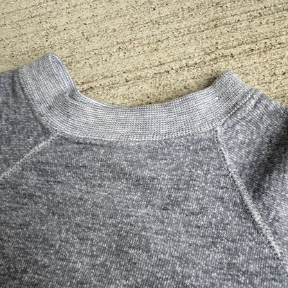 80s Kids Toddler Vintage Short Sleeve Pullover Gray Plain Crew Sweatshirt 2Y 3Y 4Y